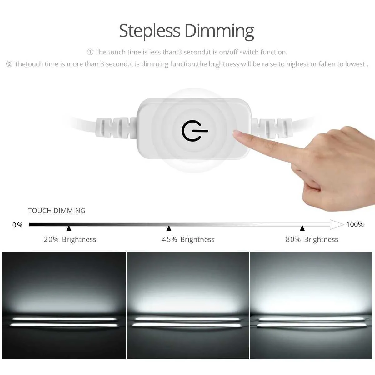 Adjustable 12V LED Light 1 6cm LED Strip Touch Sensor... From Honey ...