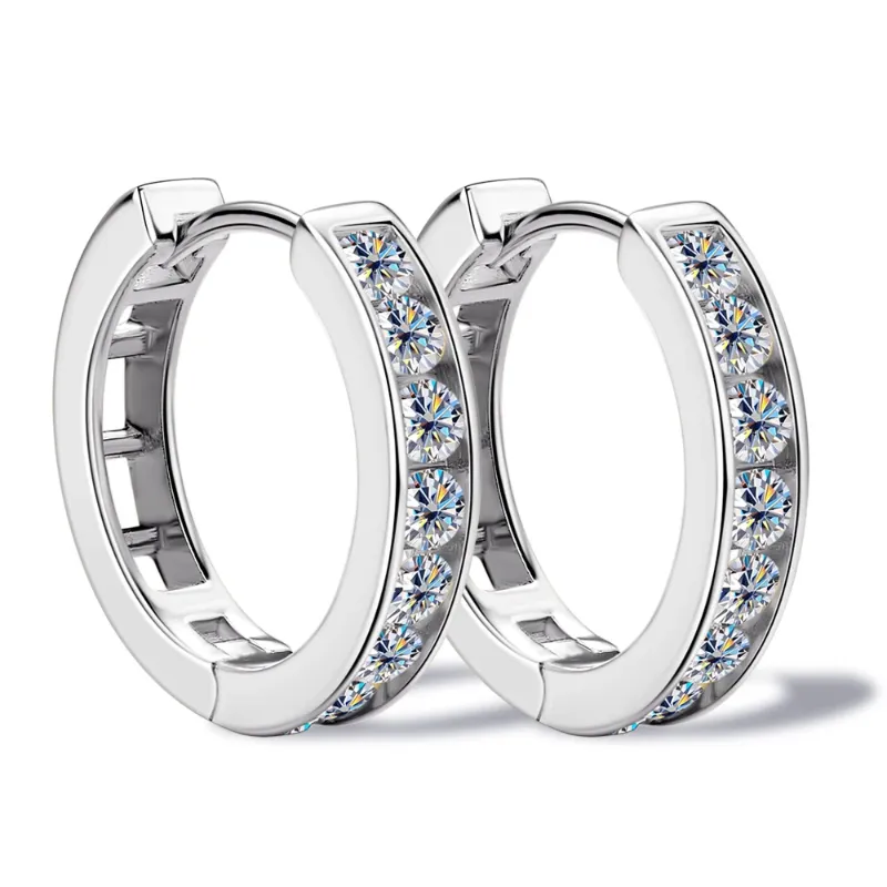 Hasnsofie Orecchini a cerchio in argento Sterling 925, 3 paia di
