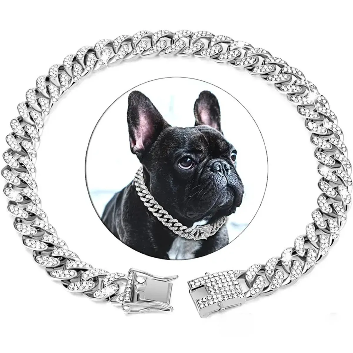 Save Big on Bulk Cuban Chain Dog Collar Cuban Link Dog Collar Necklace  Gold/Silver Diamond Studded Chain Collar For Small To Large Dogs Best  Deals
