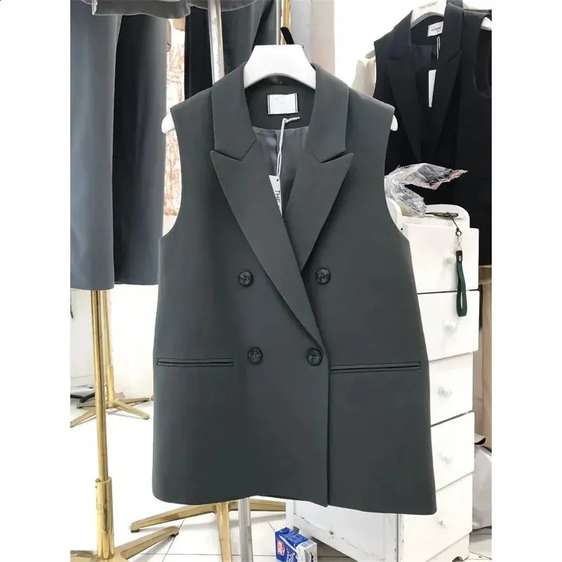 Ladies Black Waistcoat Chic Double Breasted... From Sereinstore, $22.35 |  DHgate.Com
