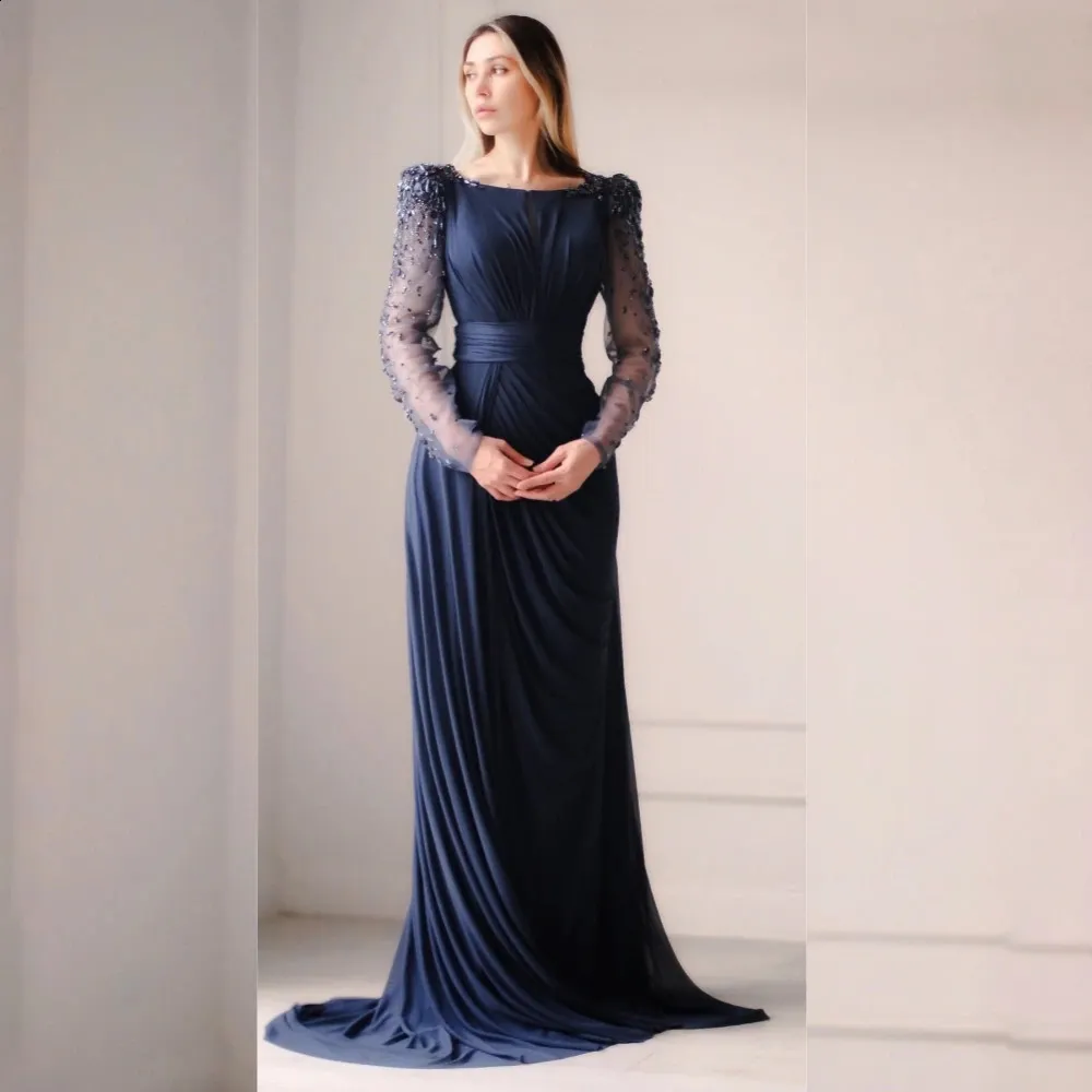 Floor-Length Jersey Pleat Prom Sheath Dress with Scoop Neck and Short  Sleeves in Chiffon from Dhgate Runway Dresses - price 240.49