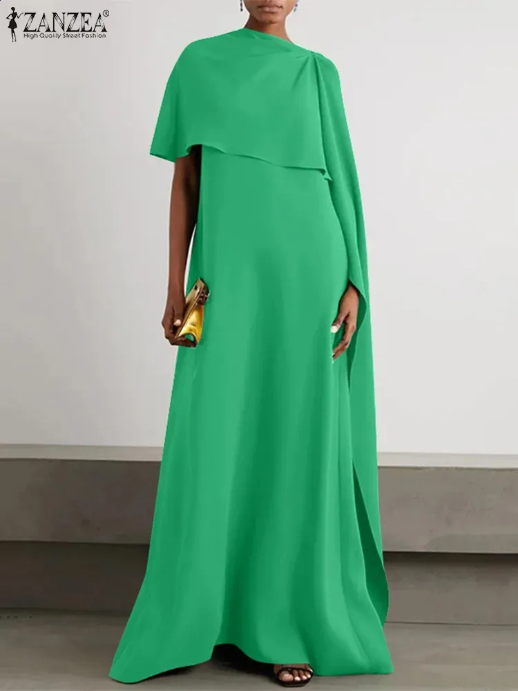 ZANZEA Womens Floor-Length Polyester Short Sleeve Maxi Dress Casual Loose  Summer Dress from Dhgate Basic & Casual Dresses - price 58.75
