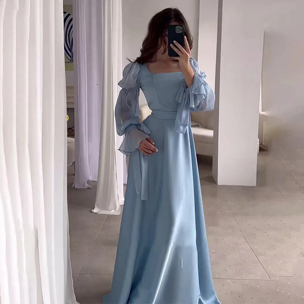 elegant satin dresses with sleeves Tea-Length Mother of the Bride Dress V-Neck 3/4 Sleeve A-Line Bow Gown COCOMELODY CM0344, Fiery Red forward details Gia Chic A-Line Pleated Long