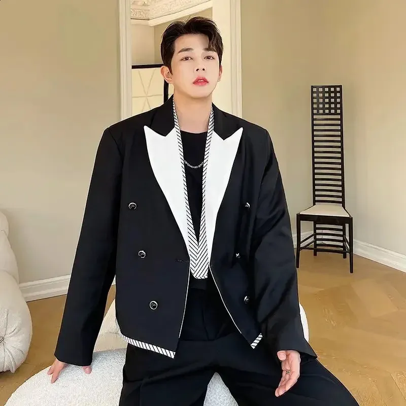 ジャケット・アウター EXTRA OVERSIZED DOUBLE BREASTED JACKET DHgate.com:Striped Oversize Jacket: Double-Breasted Mens