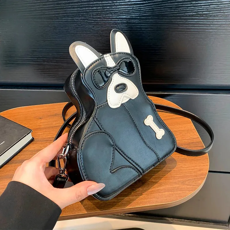 Mini PU Leather Shoulder & Crossbody Bag for Men Small Cartoon