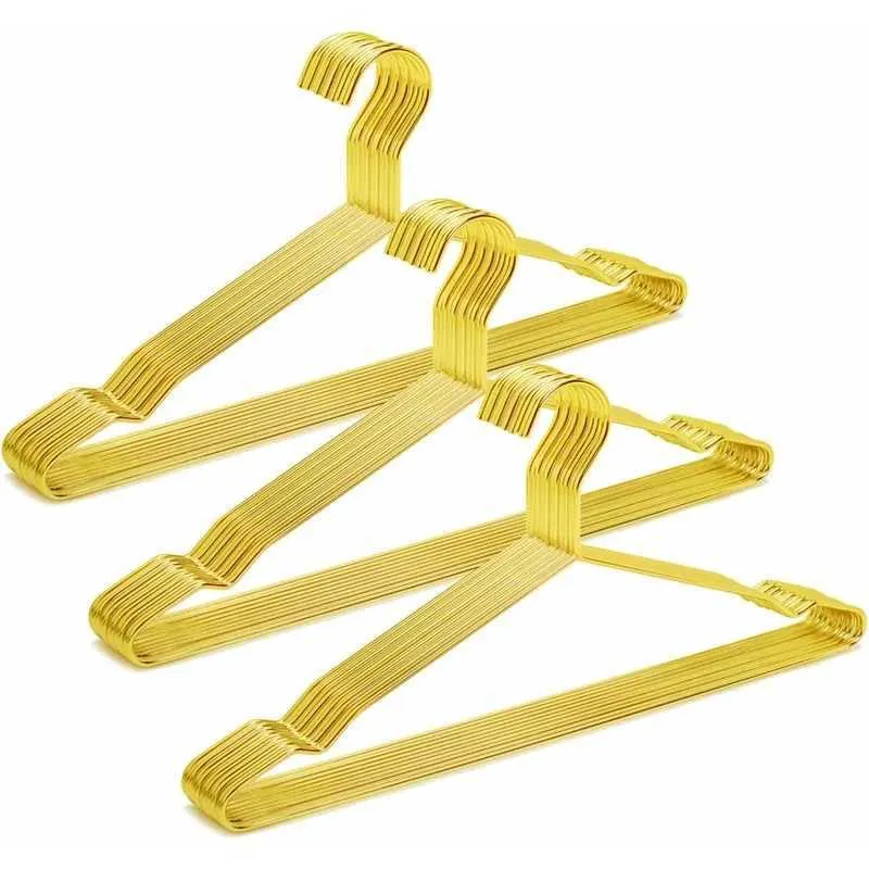 Grucce Metallo Bambini Set Di 30 Grucce Per Bambini In Metallo Dorato - Antiscivolo, Lunghezza 32 Cm Set 30 Grucce Neonato