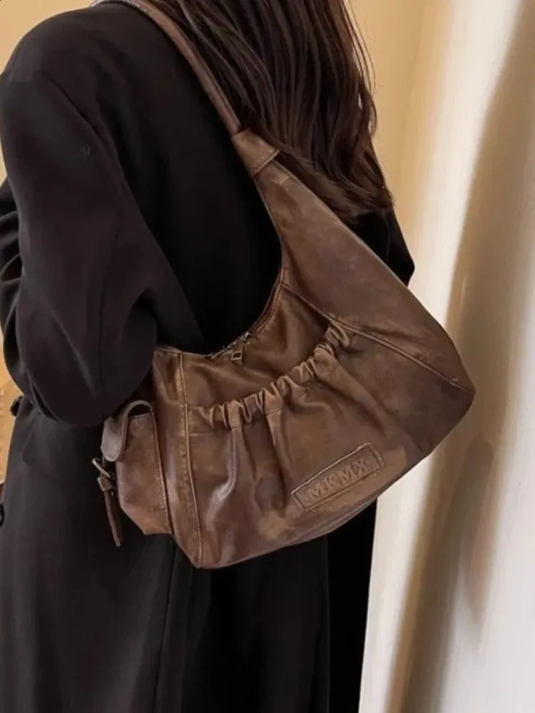 Vintage Coffee Shoulder shoulder bag for Women - Retro Sweet