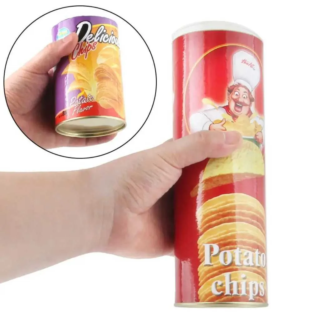 The Potato Chip Snake Can – Jumping Spring Snake Toy, Prank Gift For April Fool's Or Halloween