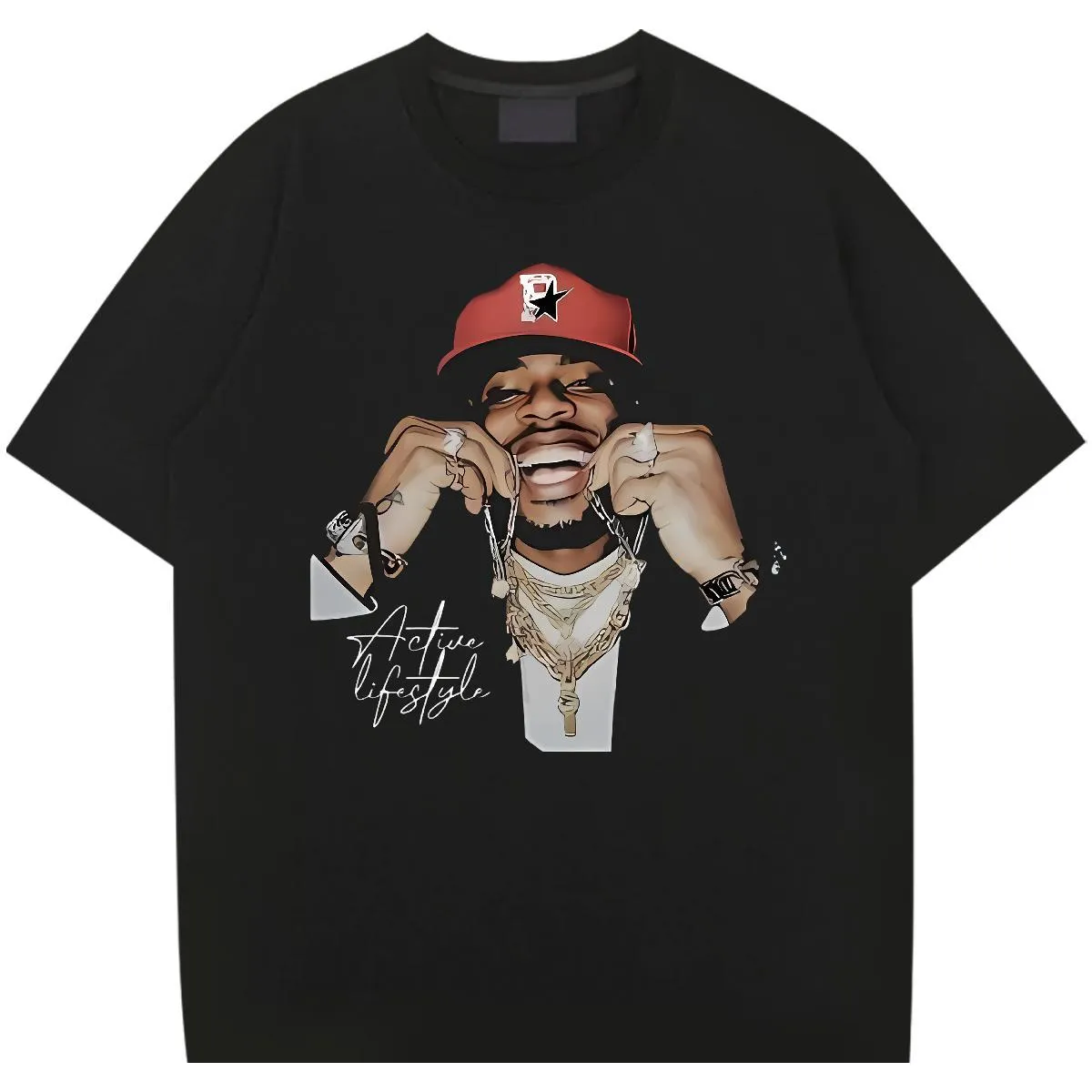 Klassiska Casual T-shirts för Strand Andningsbara Mjuka Populära Herrtröjor Anpassad Anime_voghion.com