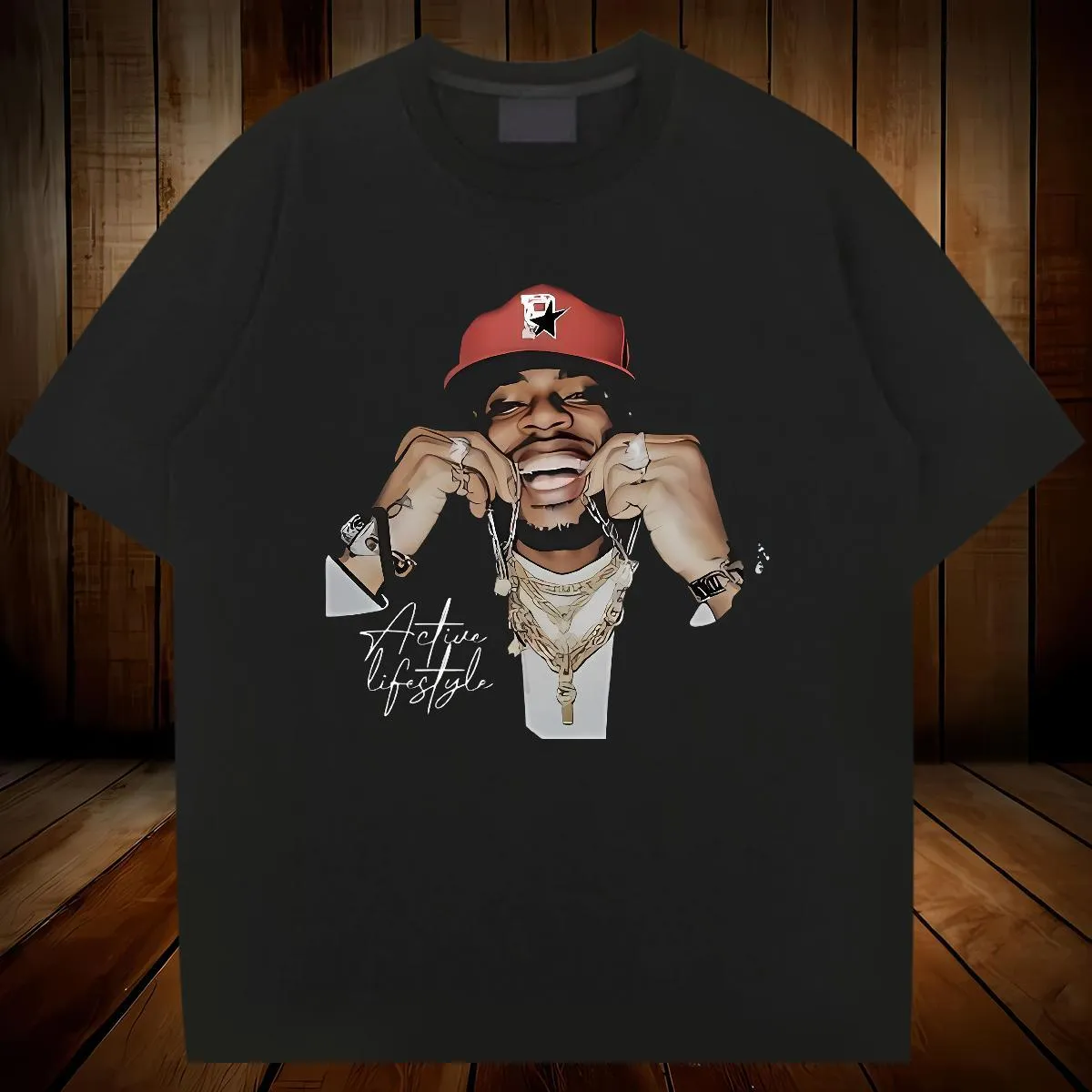 Klassiska Casual T-shirts för Strand Andningsbara Mjuka Populära Herrtröjor Anpassad Anime_voghion.com