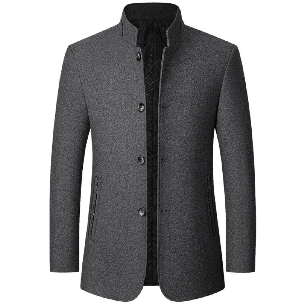 Mens Wool Blend Jacket, Stand Collar, FGKKS | DHgate