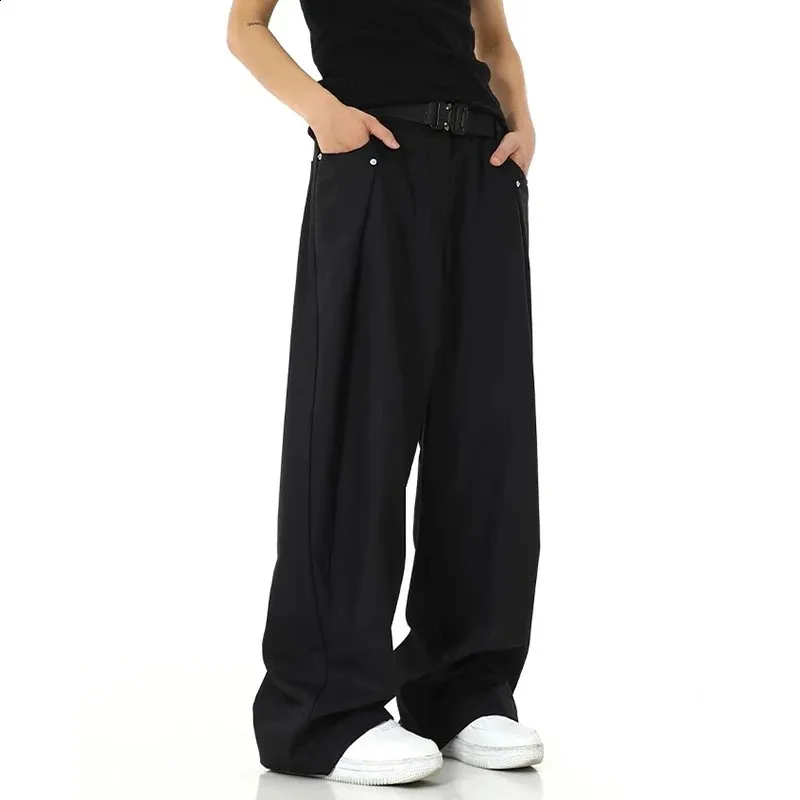 baggy dress pants mens 30W Mens Italian Wool Wide Leg Dress Pants in White main image 0