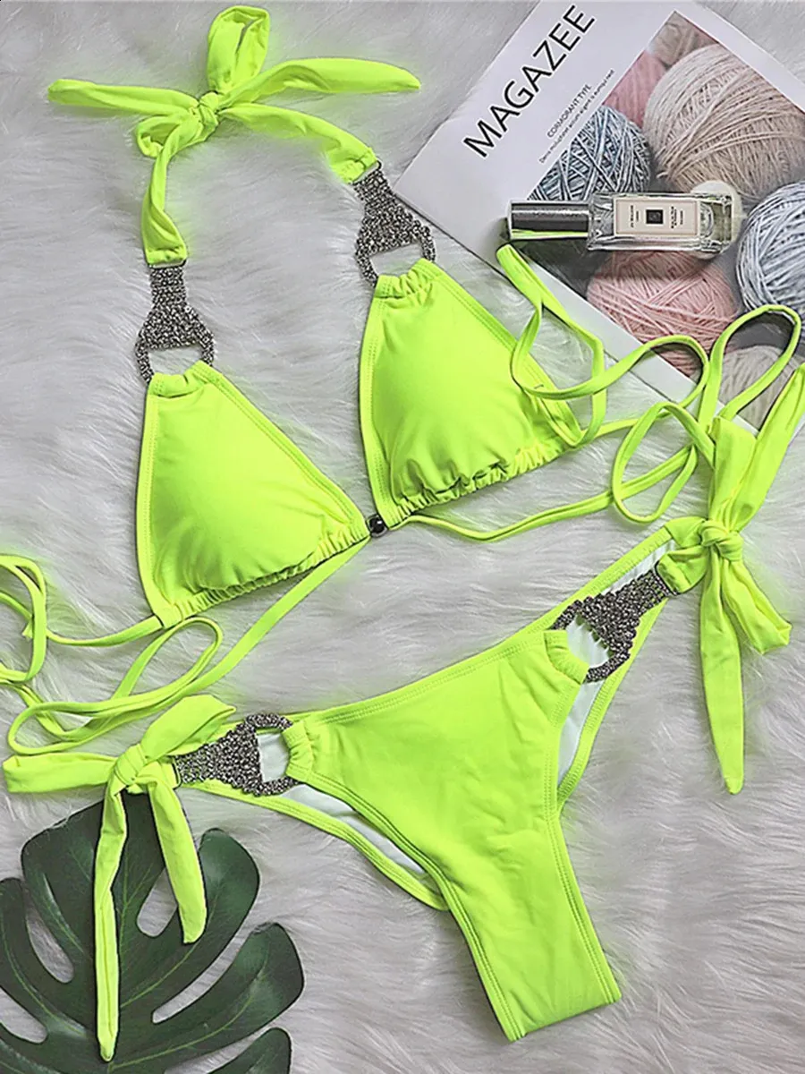 ビキニ [OPEN YY] ABSTRACT BIKINI : NEON GREEN OPEN YY】ABSTRACT BIKINI, NEON GREEN (OPEN YY_TheOpen