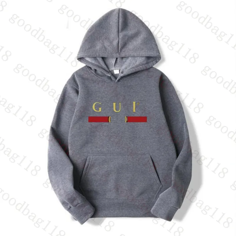 Men s Cotton Hooded Pullover Sweatshirt Casual Fashion Letter Embroidery Sportswear Long Sleeve 2024