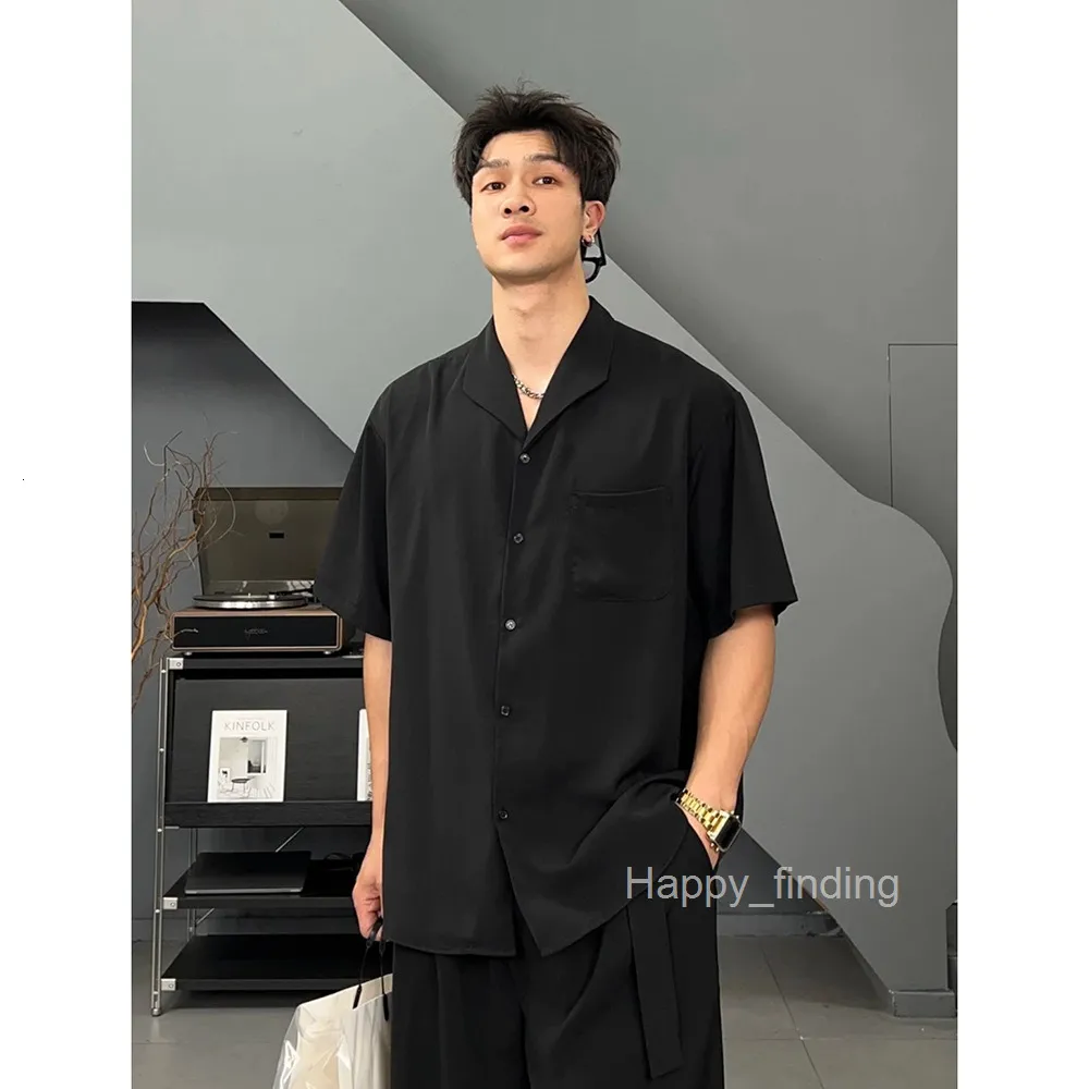 Big And Tall Men's Solid Button Shirts Oversized Cotton And Linen Button Shirt 2024 Summer Short Sleeve Beach Tops