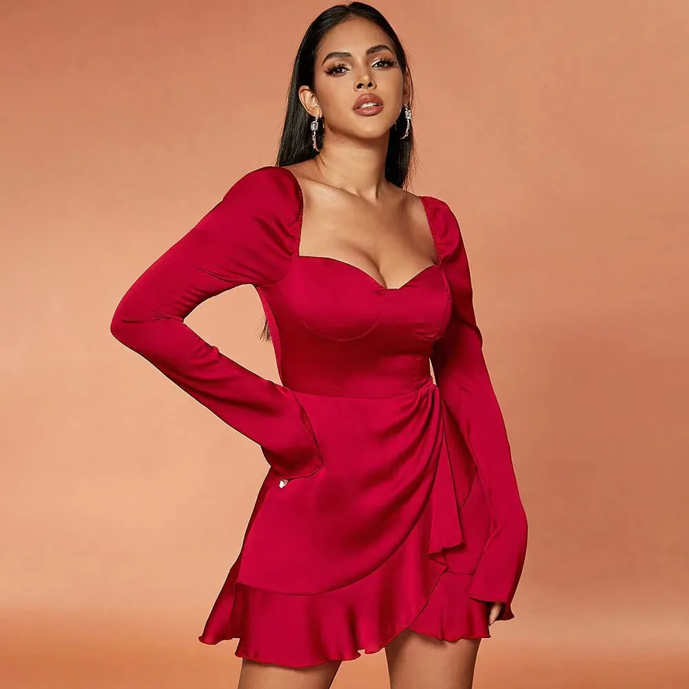 green emerald velvet dress Walmart Frontwalk Fall Dresses For Women 2024 Lapel Neck Button Long S –  VinNews Recommendations main image 1