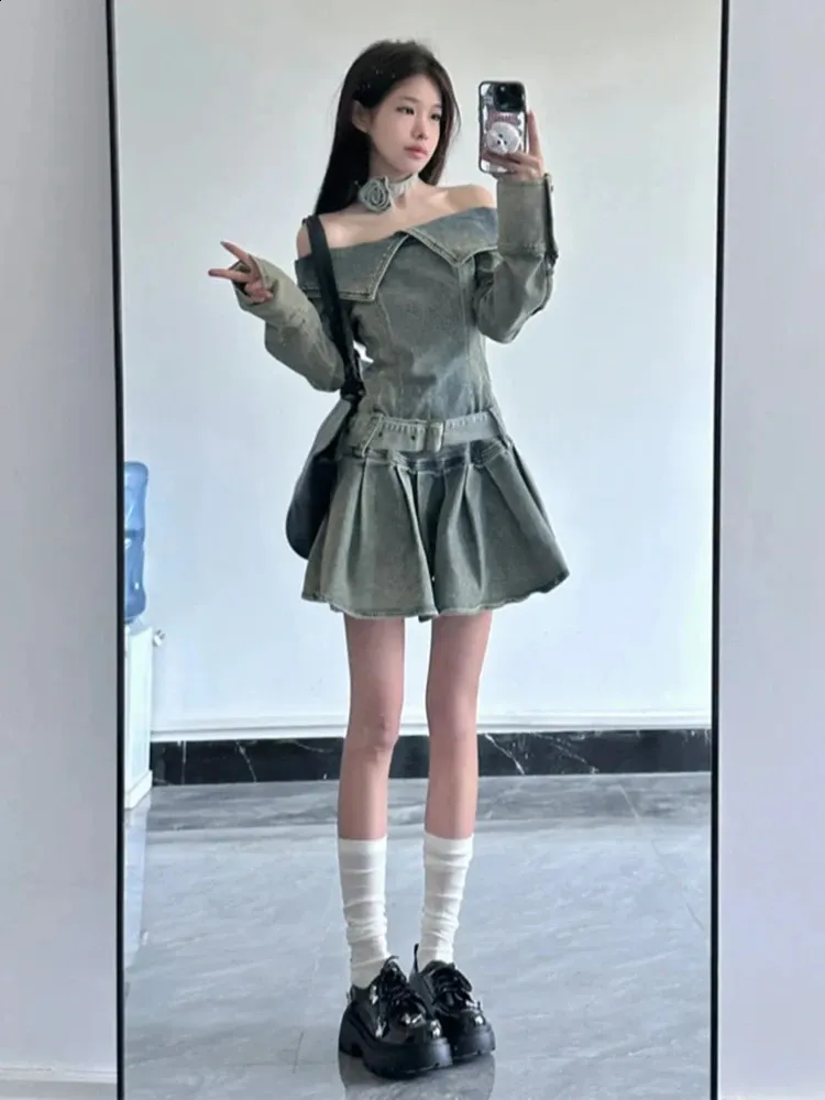 american vintage denim dress Forest Wardrobe American Vintage Denim Dress Belchic