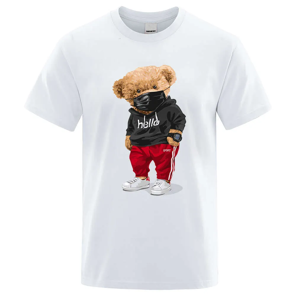 T-Shirt Unisexe Ours Polaire - Impression 3D, Manches Courtes, Taille Unique, Neuf Avec Étiquettes