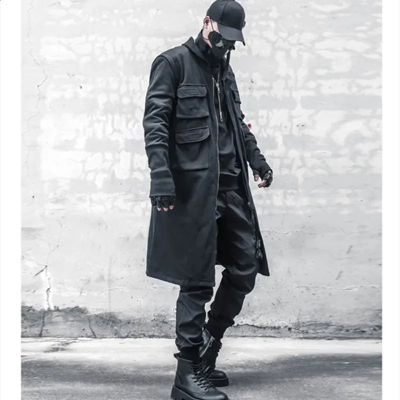 Men's Multi-Pocket trench jacket - High Quality Punk