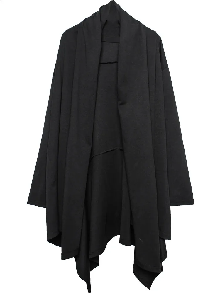 Vintage Gothic Punk Rock Jacket: Long Trench Coat Cardigan