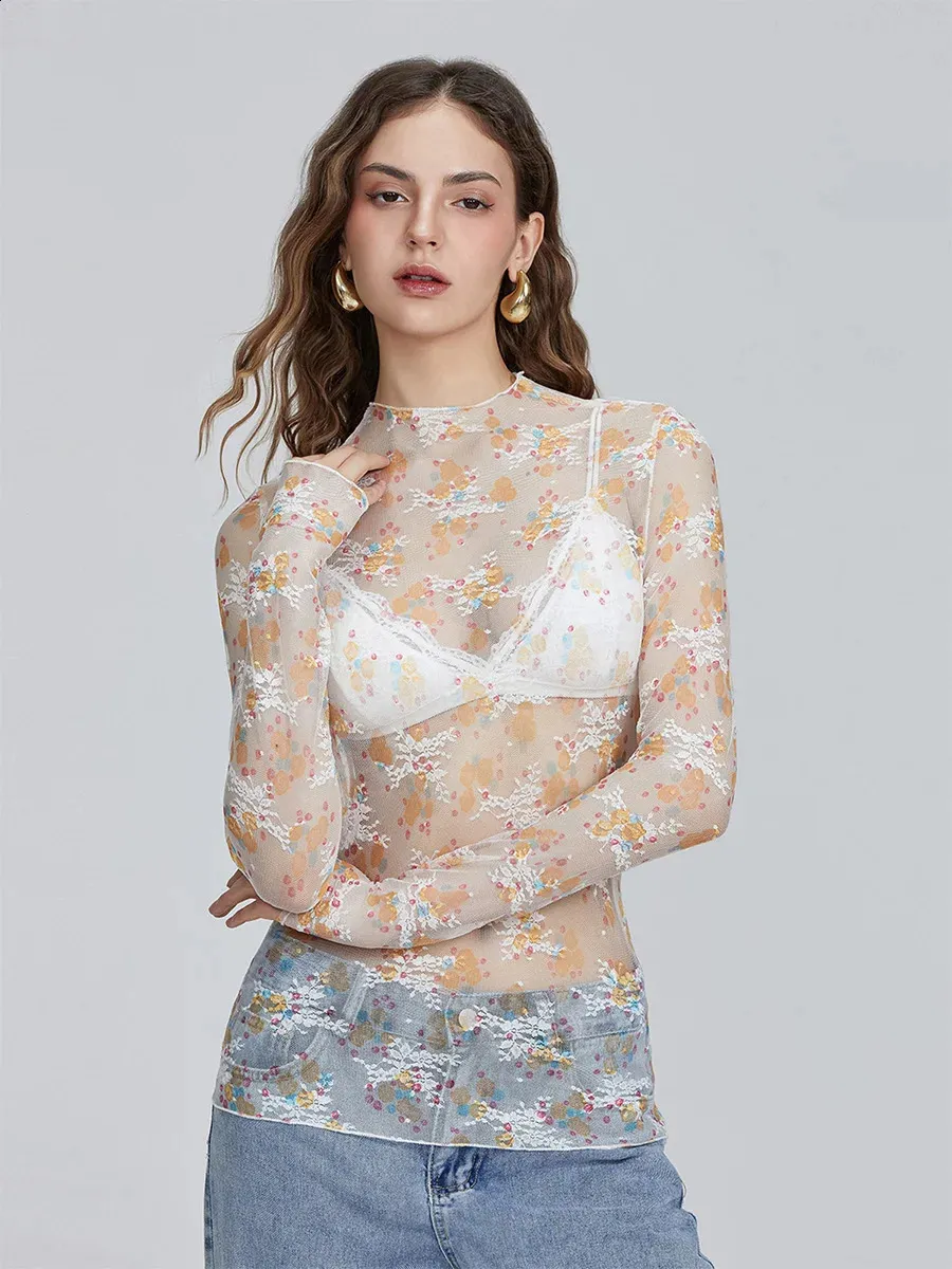 SHEER FLOWER LACE SHIRTS｜TOPS(トップス)｜CLANE OFFICIAL
