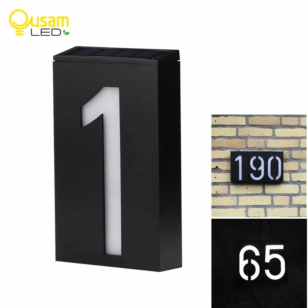 Solar Powered Address Sign - Illuminated House Numbers, Best Seller ...