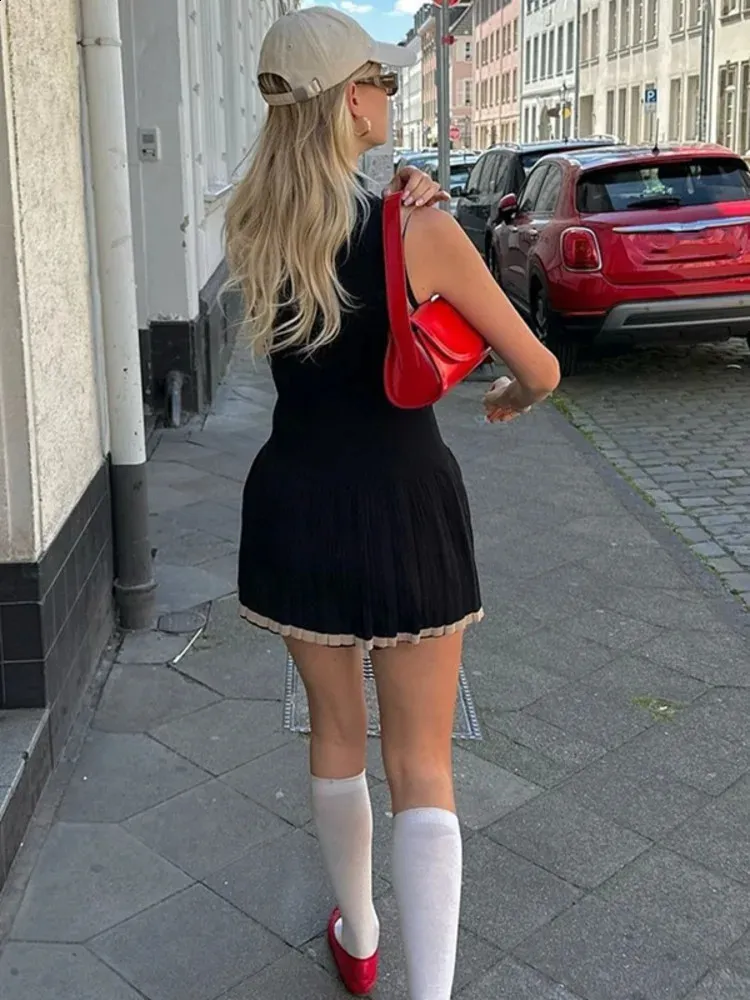 high neck backless mini dress Edikted Women's Saraya Backless High Neck Mini Dress