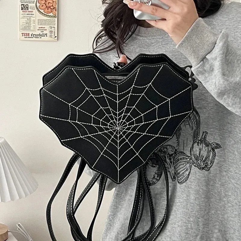 Gothic Shoulder Bag For Women PU Leather Crossbody Backpack  display picture 1