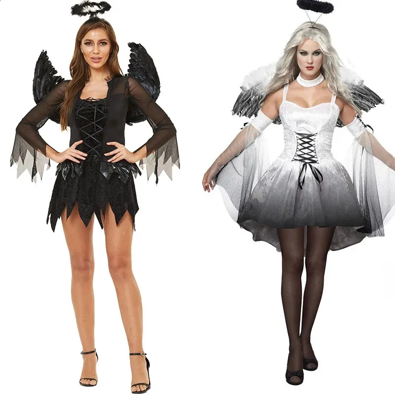 Robe Déguisement Halloween Femme Enceinte Chauve-souris - Longue, En Polyester, Style Gothique Ou Soirée - 6
