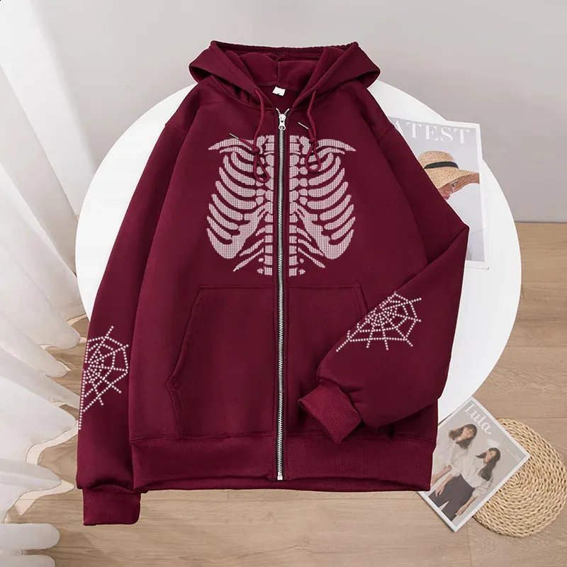トップス vintage d.i.a skull long zip hoodie Amazon.com: Villagepageme Y2K Hoodie Full Zip Up Hoodie Over