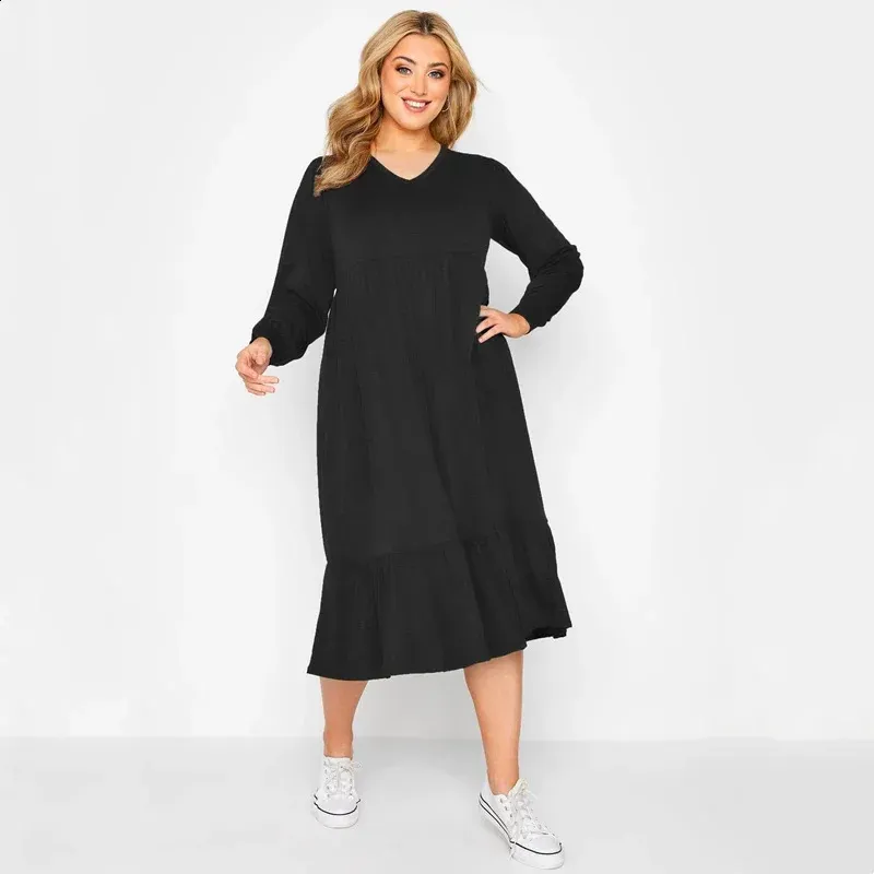 poplin tiered midi dress Baltic Born Womens Santa Fe Poplin Midi Dress | Black