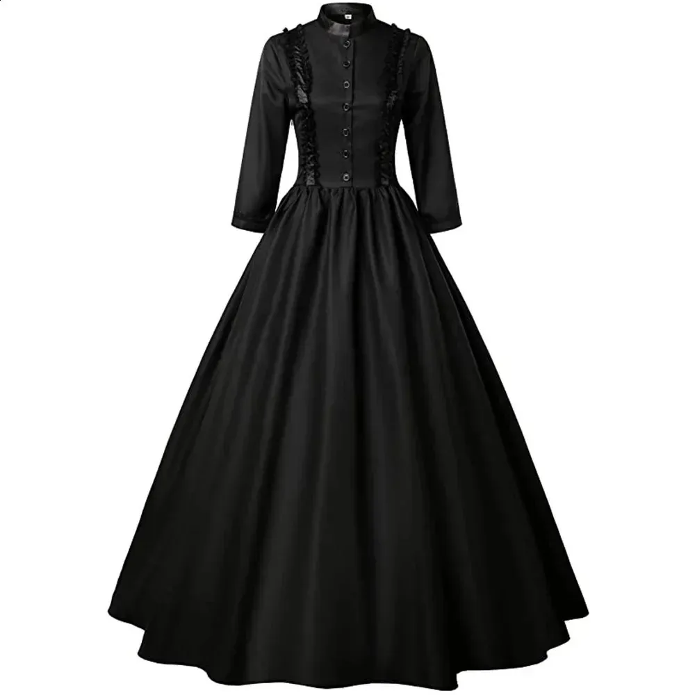 Mittelalterliches Damenkleid Mit Flare-Ärmeln – Renaissance-Stil Für Karneval, Halloween & Mottopartys