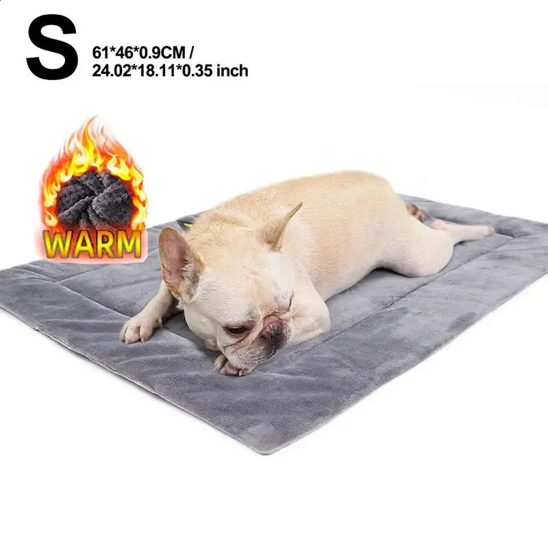 Tappetino Autoriscaldante Per Cani E Gatti, Riflette Il Calore Corporeo, Antiscivolo, 64x49 Cm, Lavabile