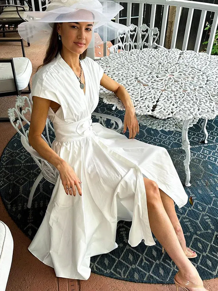 Women Elegant V Neck High Waist Belted Maxi Dress ... From Sereinstore, $26.9 In Bulk | DHgate.Com Women Elegant V Neck High Waist Belted Maxi Dress ... From Sereinstore, $26.9 In Bulk | DHgate.Com