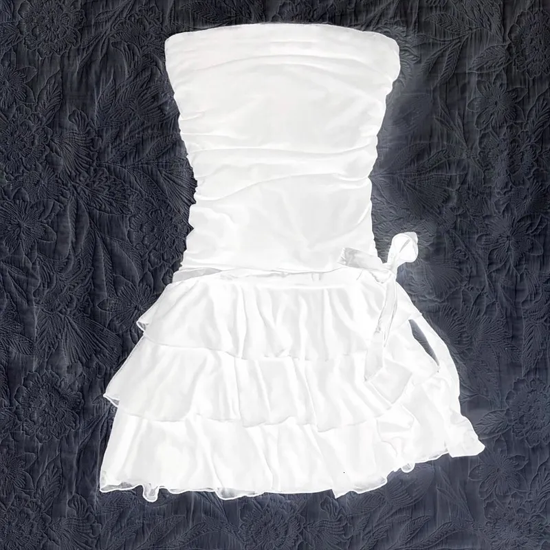 cute tube top dress VKIHOC Summer Strapless Mini Dress Sleeveless Smocked Flowy A Line Beach Tube  Top Dresses for Women 2026 BlueFloral XS at Amazon Women's Clothing store