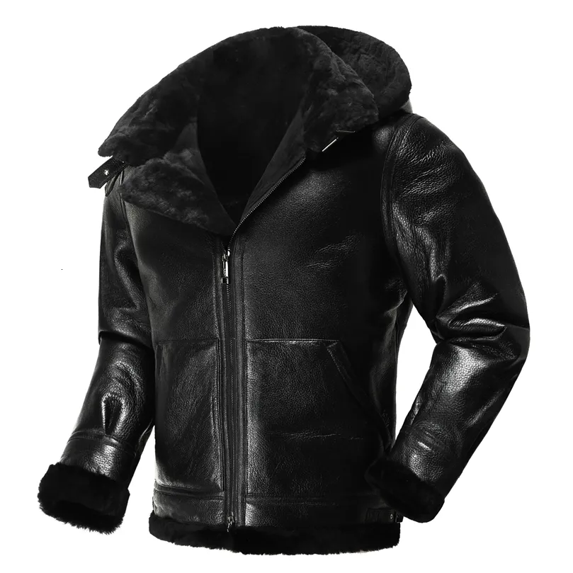 Abrigos De Piel De Oveja Para Hombres Abrigo De Cuero De Piel De