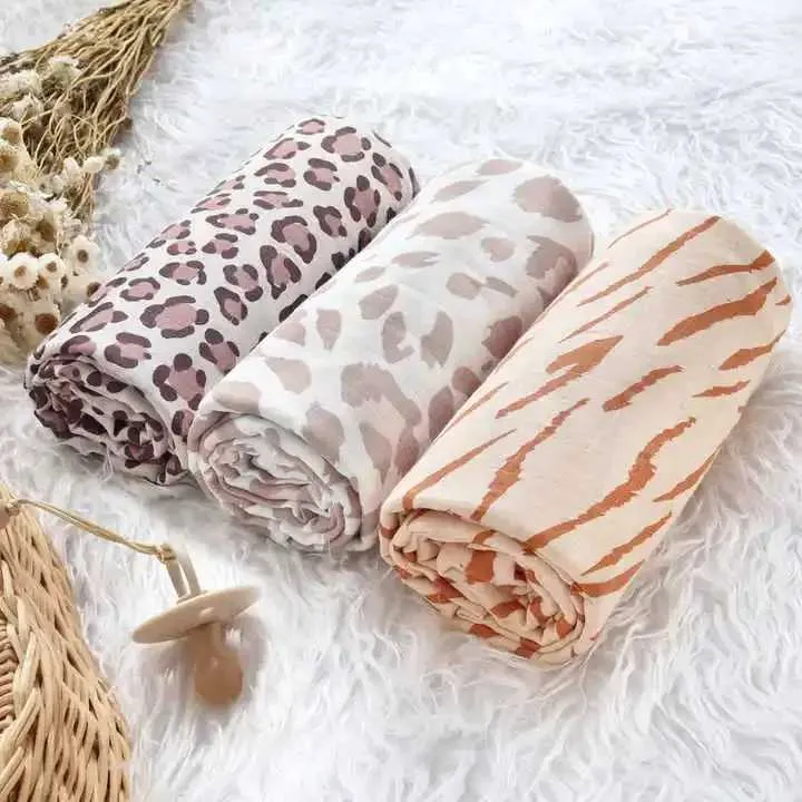 Save Big on Bulk Bamboo Swaddle Blankets Fleece Swaddle Blanket Set Leopard  Print: Soft Cotton Blend For Babies, Lightweight For Daily Use Best