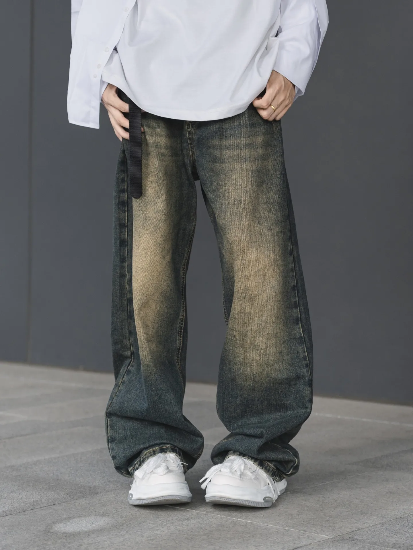 【BOK PLACE】Loose Fit Washing Summer Long Wide Denim Pt 71JcOAOQiNL._UY1000_.jpg