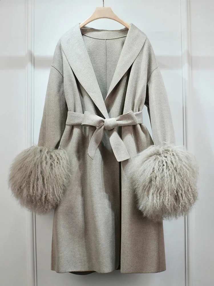 Fur cuff coat new arrivals