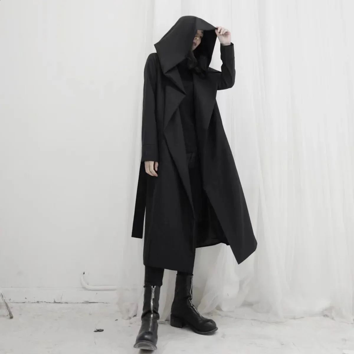 PANERO \"TRENCH COAT\"（BLACK） trench coat
