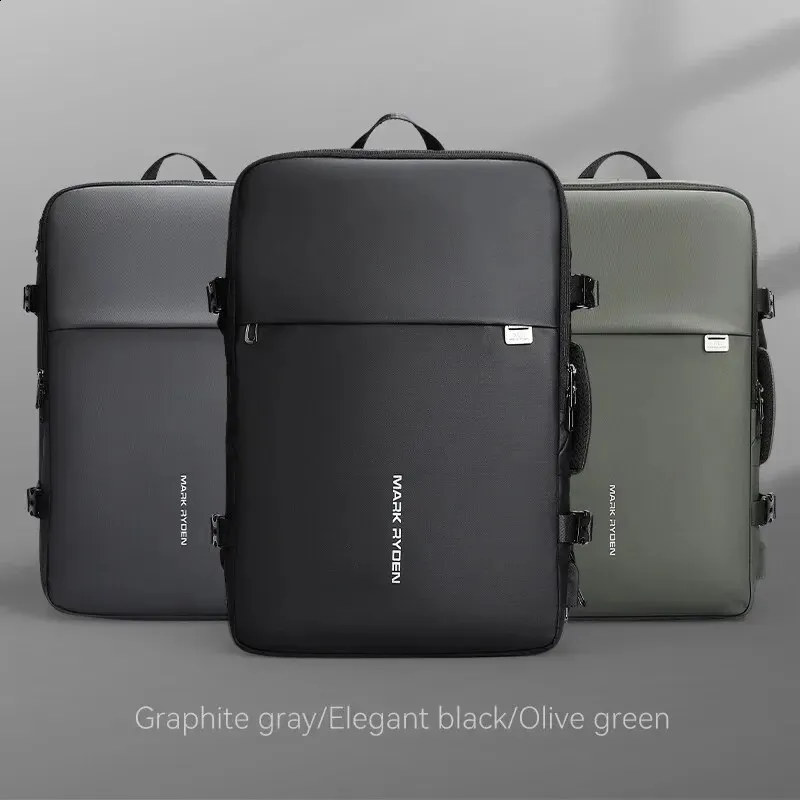 MARK RYDEN Large Travel Men Multi Functional 39L Expandable Airline Approved 17 3inch Laptop Backpack Ykk Zipper 240822_voghion.com