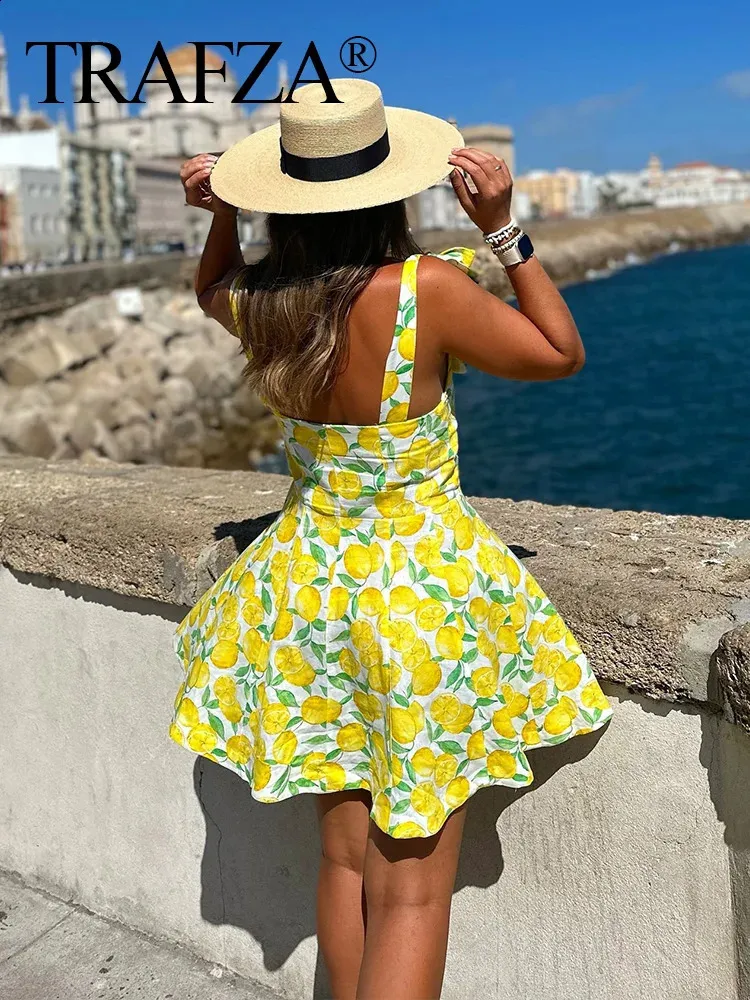knee length dresses for ladies Easter Dresses Graphic Print Sleeveless Deep V Neck Slim Fit Casual Vacation Bodycon Maxi Dresses(Yellow/XL)