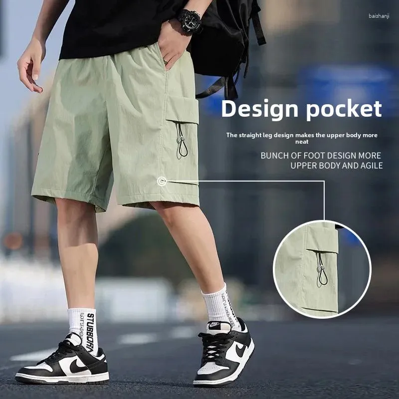 DHgate.com:Candy-Colored Cargo Shorts: Trendy Summer Casual