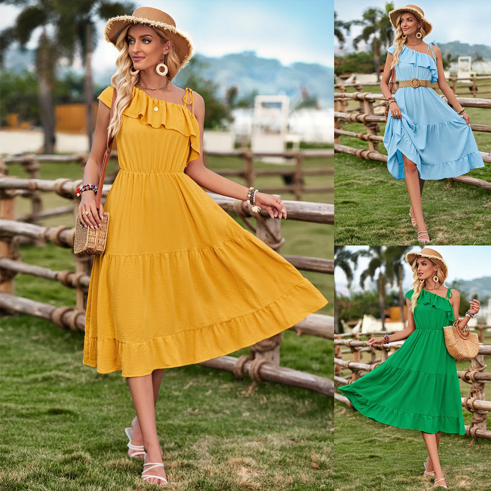 knee length dresses for ladies The Exercise Dress in Juicy Fruit main image 1