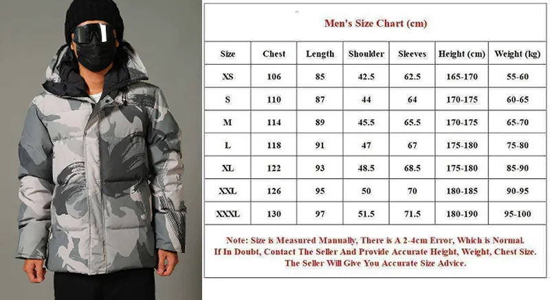 Vinterjacka för herr parka med luva och fuskpäls outdoor_voghion.com