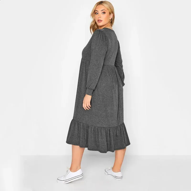 Plus Size Elegant Spring Autumn Smock Dress Long... From Mysticastore,  $28.77 | DHgate.Com