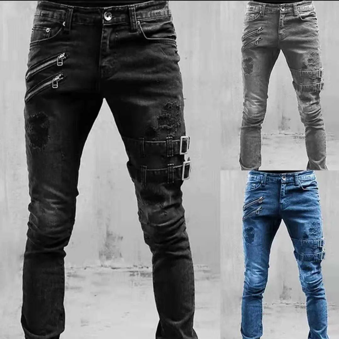 ☆BTS着用☆関税込★lamodechief★21SS CHECK PATTERN PANT.S★ 2024 Trendy Ripped Biker Jeans Zipper Mens With Small Feet