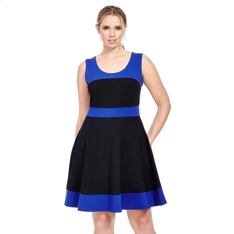 slim fit dress slacks Chic Reveal Color Block Dress Curves – Impressions Outlet main image 1