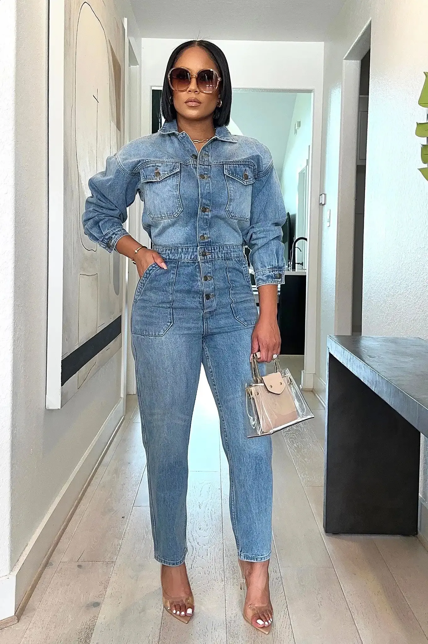 Otrain Spring Sunglasses 2019 Jean Venus Overalls Venus Denim
