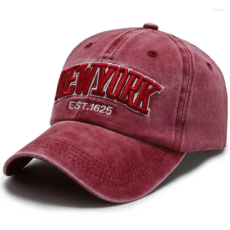 DHgate.com:York Distressed Washed Cotton Dad Hat - Unisex